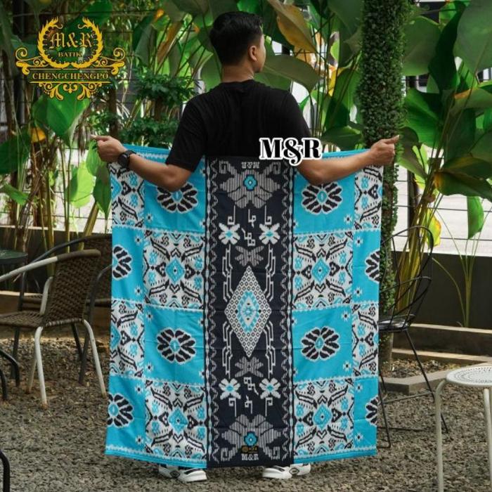Gambar Sarung Motif Pria Dewasa Original Batik M&R Pekalongan Kain Katun - Mandala turkis dari BATIK TRENDI_NEW undefined Tokopedia