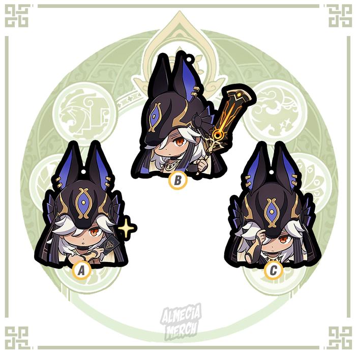 Gambar Gantungan Kunci Genshin Impact Emoji Sumeru Nahida Keychain Vol A - Cyno A (A) dari Almecia Merch undefined Tokopedia