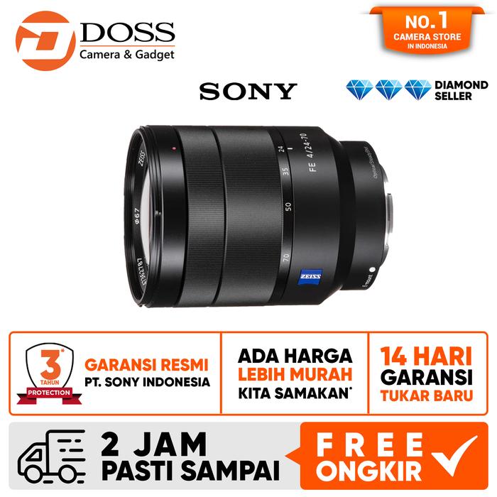 Gambar Sony FE 24-70mm f4.0 ZA OSS VARIO TESSAR T Digital Mirrorless Camera Lens - SONY FE 24-70MM dari DOSS Camera & Gadget undefined Tokopedia