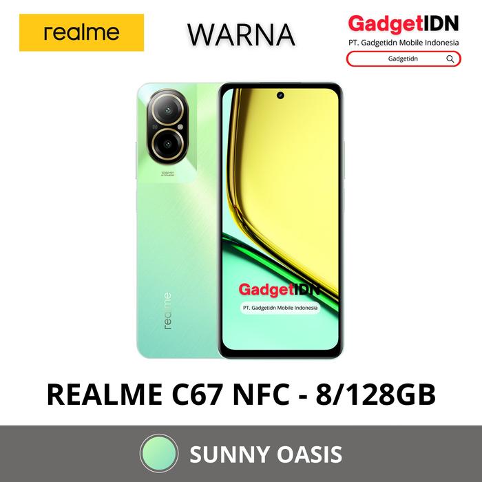 Gambar REALME C67 NFC 8/256GB 8/128GB ( +8GB RAM EXTENDED ) GARANSI RESMI - 8/128GB - SUNNY, FREE 27 BONUS dari GadgetIDN undefined Tokopedia