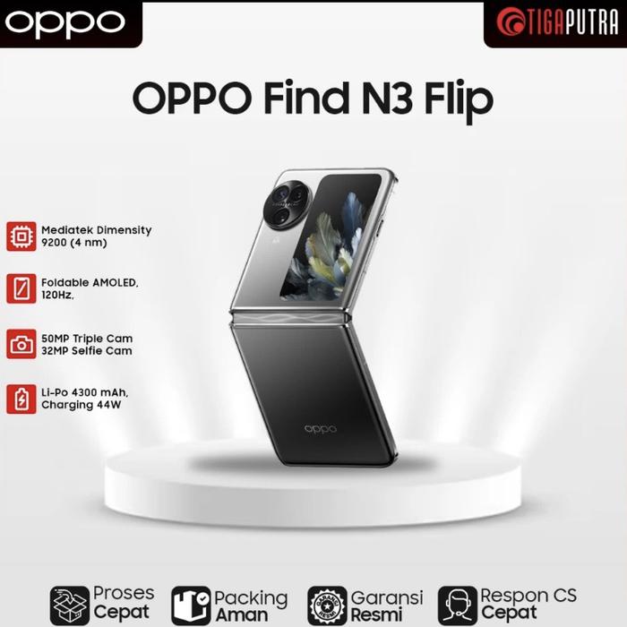 Gambar oppo find n3 flip 12/256 - Abu-abu dari Kevin_Gadget_Store undefined Tokopedia