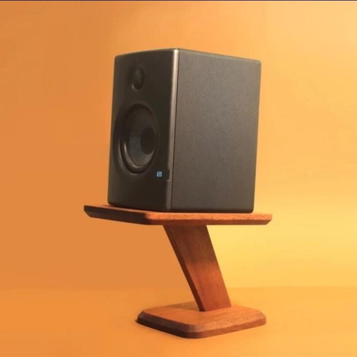 Gambar Wooden Speaker Stand / Meja Dudukan Spiker Monitor Spiker aktif - Model B dari RajaKayuOfficial undefined Tokopedia