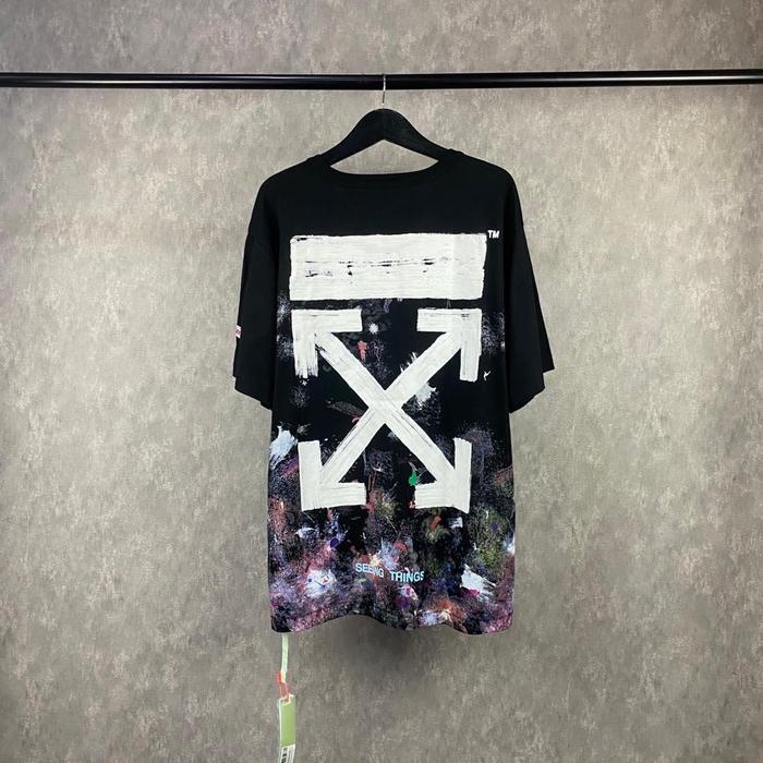 Gambar 0FF WH1T3 Galaxy Sprayed Tee Original Unisex - Black Galaxy, S dari Twoenine undefined Tokopedia