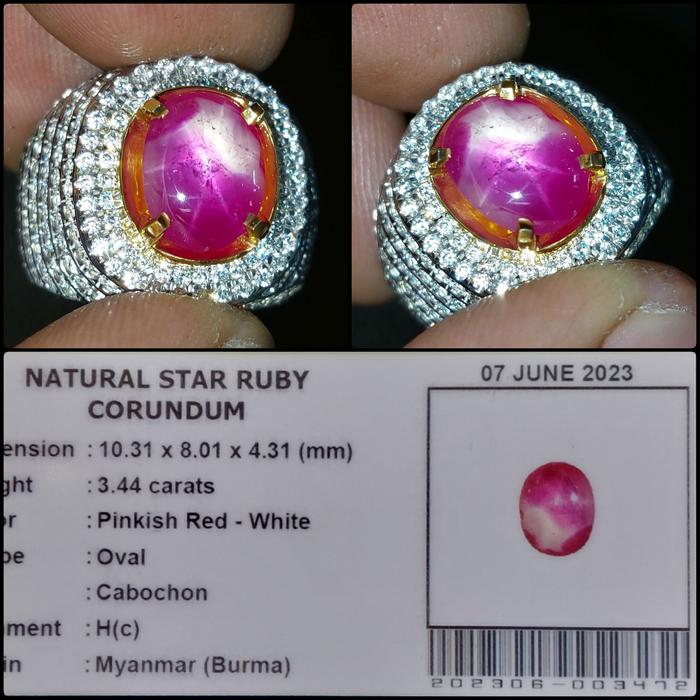 Gambar Natural Star Ruby Burma Asli Myanmar Batu Permata Mulia Rubi Memo dari Central Grosir Gemstone undefined Tokopedia