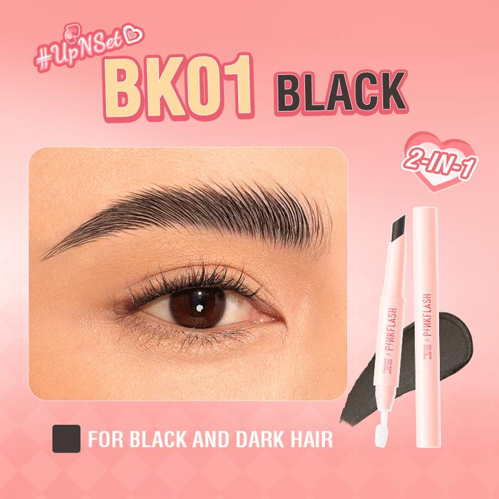 Gambar PINKFLASH 2-in-1 waterproof sculpting Eyebrow wax with Brush PFE28 - BK01 BLACK dari PINKFLASH STORE Kab. Tangerang Tokopedia