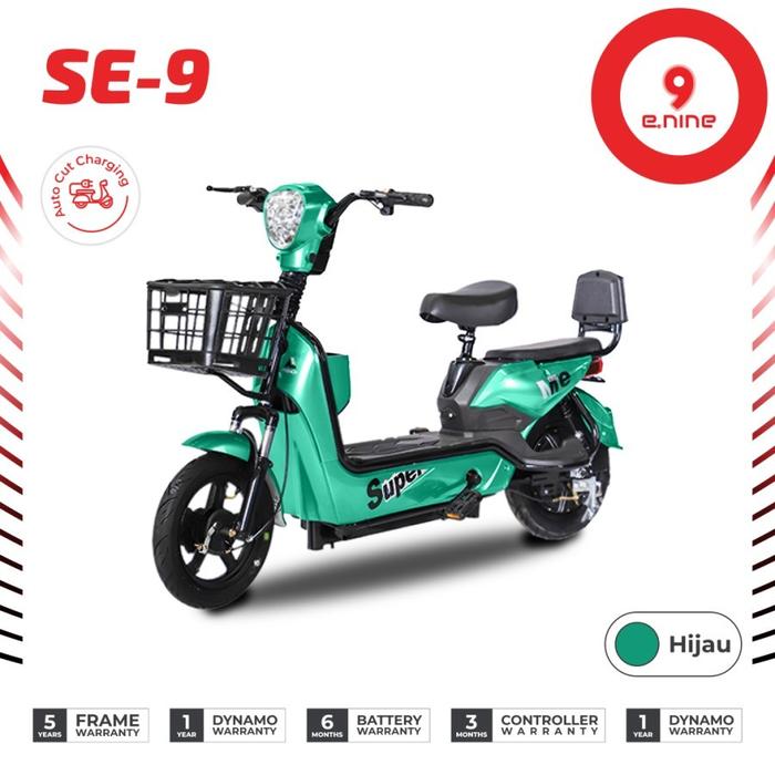 Gambar Sepeda Listrik E-NINE SE-9 ENINE E9 9NINE Electric Bike - Ungu dari Sepeda dan Motor Listrik undefined 4 Tokopedia