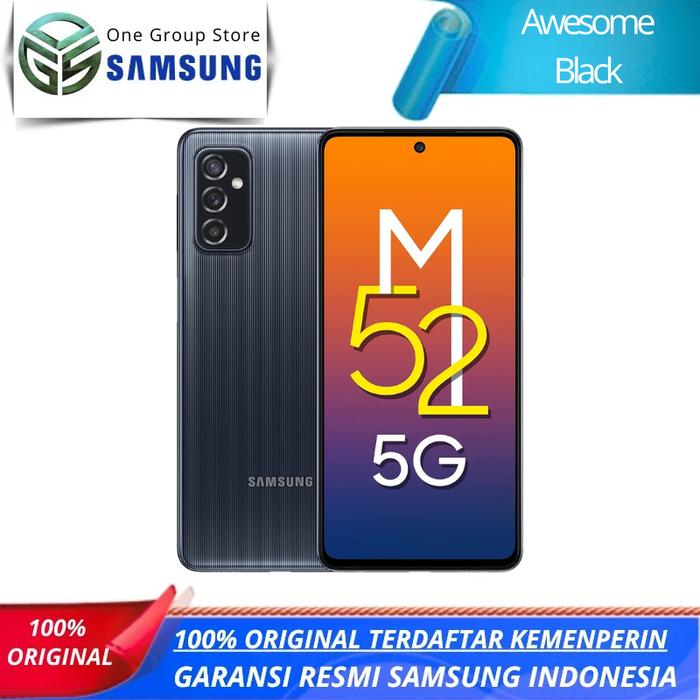 Gambar SAMSUNG GALAXY M52 5G 8/128GB GARANSI RESMI SEIN INDONESIA - Blazing Black dari One Group Store undefined Tokopedia