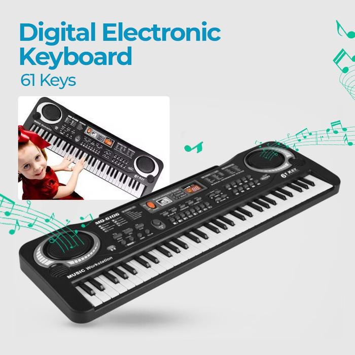 Gambar Mainan Anak Piano Elektronik 61 Keys Lengkap Mic Dan Charger Listrik - 61key FreeBatre dari Jason Variasi Shop undefined Tokopedia