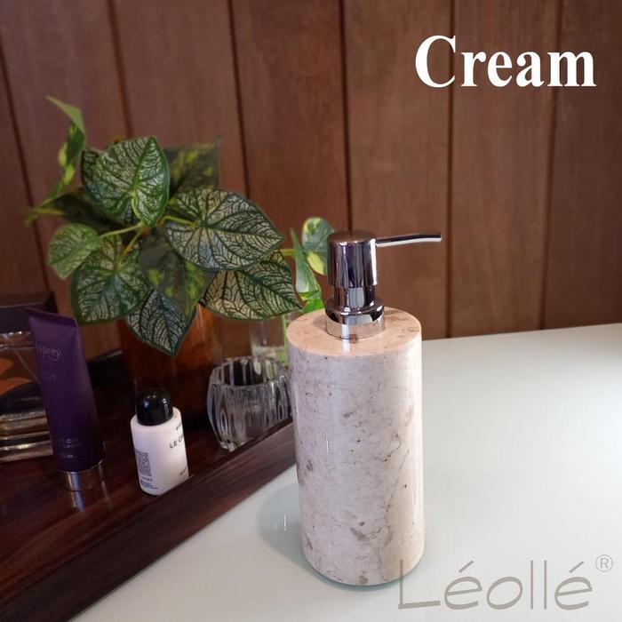 Gambar XY Leolle Aksesoris Kamar Mandi Botol Soap Dispenser Marmer Tempat - Cream dari monetstore33 undefined Tokopedia
