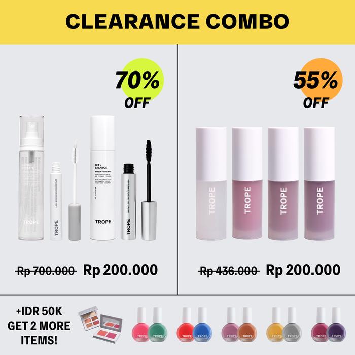 Gambar TROPE Clearance Combo - 4pc FACE & EYE, No Add-On dari TROPE Cosmetics undefined Tokopedia