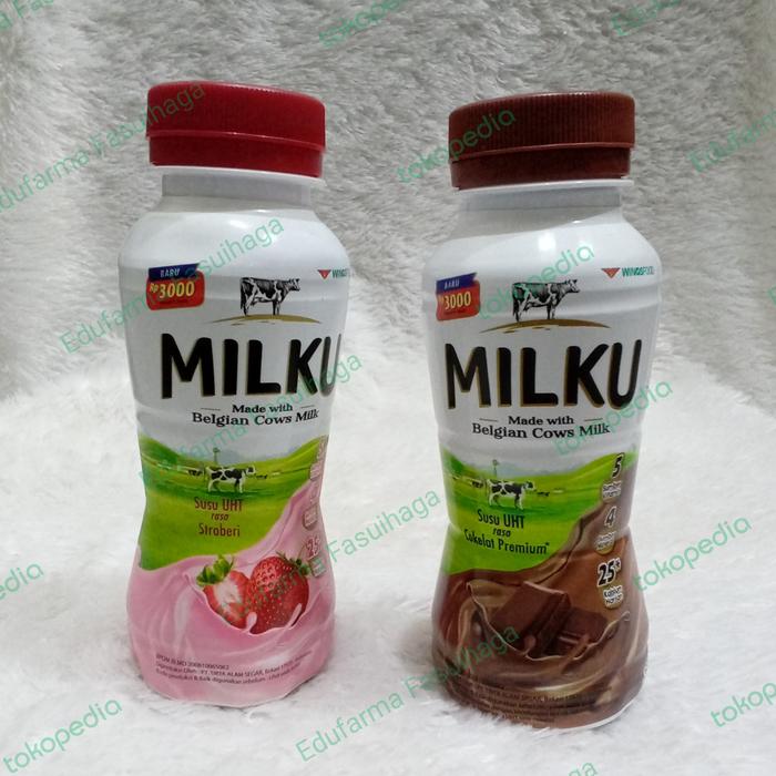 Gambar Milku rasa Strawberry 200ml dan rasa Coklat 200ml - Strawberi dari Edufarma Fasuihaga undefined Tokopedia