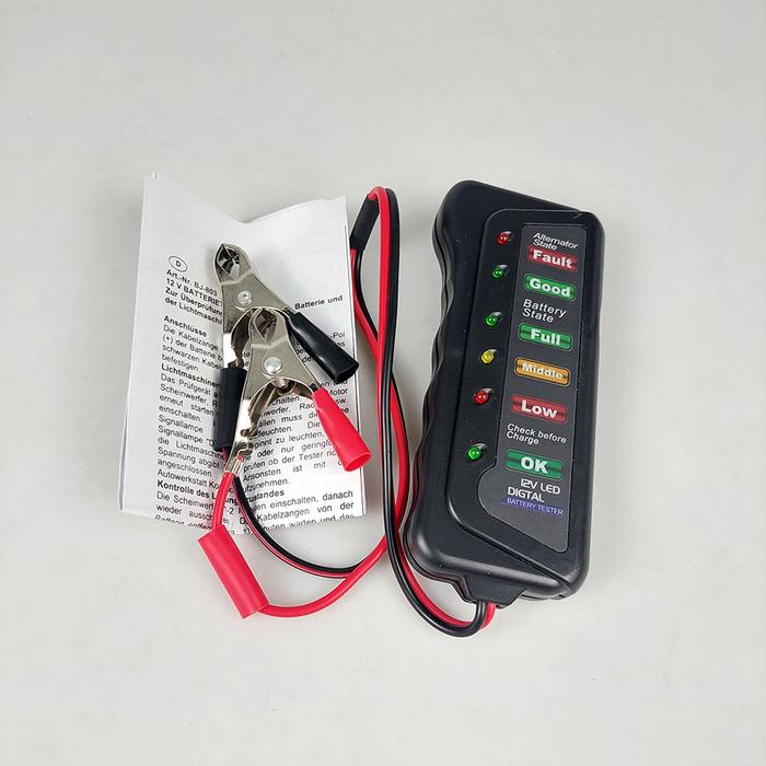 Gambar tester aki mobil motor LED 12V/alat cek aki/accu tester/tester baterai - BJ803 dari KJ aksesoris elektronik undefined Tokopedia