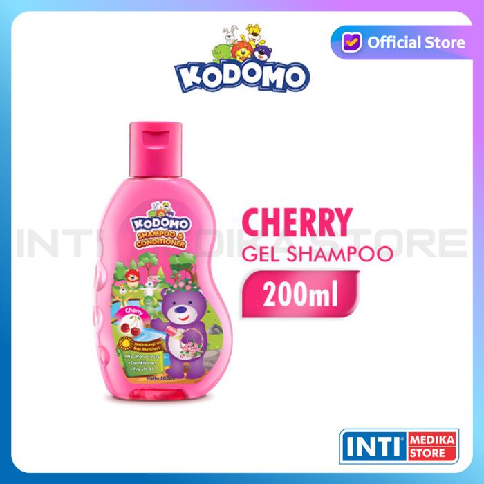 Gambar KODOMO - Shampo Anak Gel Cair 200ml | Kids Shampoo & Conditioner - Cherry dari INTI MEDIKA STORE undefined Tokopedia