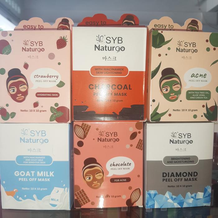 Gambar sby peel off mask isi 10 / masker  wajah / masker  peel off - strawberry dari beauty look licious undefined Tokopedia