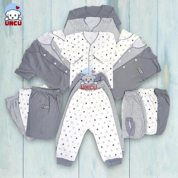 Gambar Paket Lahiran 18pcs Paket Brojol Baju Bayi Celana Bayi Baru Lahir - Abu-abu dari uncu88shop undefined Tokopedia