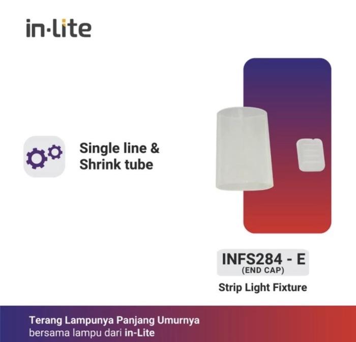 Gambar INLITE Led Strip Lampu Selang INFS284 AC 220V OUTDOOR INFS 284 - End Cap dari Electricalmart ID undefined Tokopedia