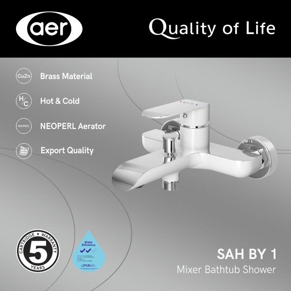 Gambar AER Kran Bathub Shower - Keran Air Panas Dingin Kuningan SAH BY1 dari Sutindo Shop undefined Tokopedia