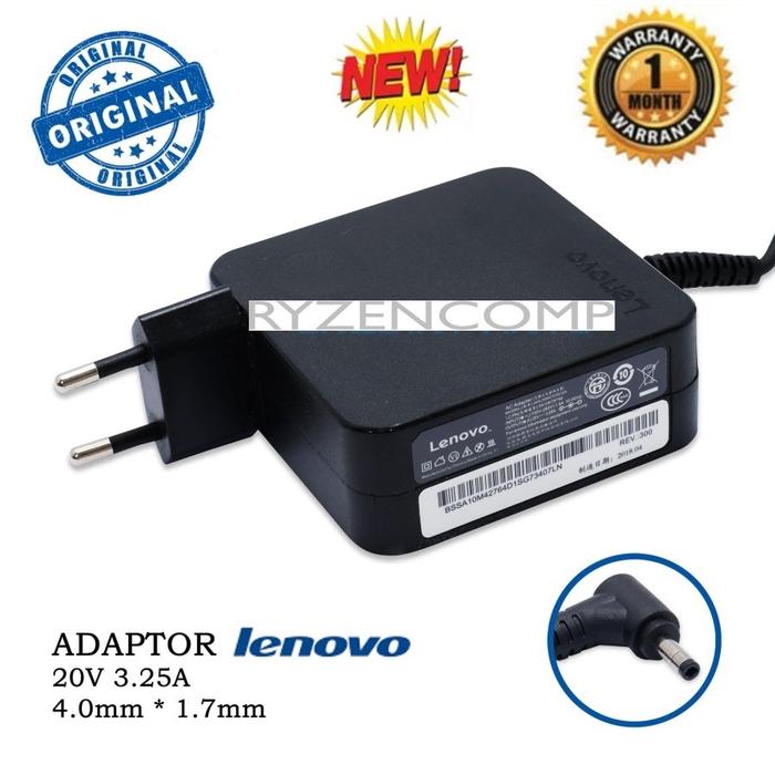 Gambar Adaptor Charger Laptop Lenovo IdeaPad 20v 3.25A 100 100s 110 310 510 - ORI PABRIK  dari RaizenPartLaptopDePok undefined Tokopedia