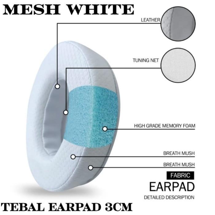 Gambar Earcup Ear Pads Steelseries Arctis Nova 1 3 7 PRO Arctis 5 7P 7X 9 9X - Thick Mesh PTH dari LKKSTORE undefined Tokopedia