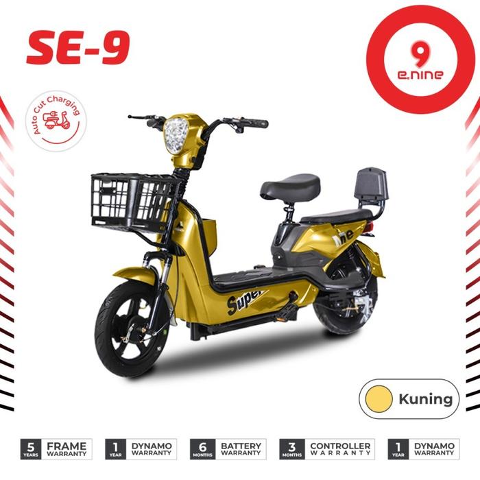 Gambar Sepeda Listrik E-NINE SE-9 ENINE E9 9NINE Electric Bike - Ungu dari Sepeda dan Motor Listrik undefined 5 Tokopedia