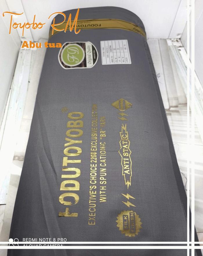 Gambar Multi kain katun cotton TOYOBO Royal Mix RM exclusive harga per roll - ROL 8 Abu tua dari Multi Kain undefined Tokopedia