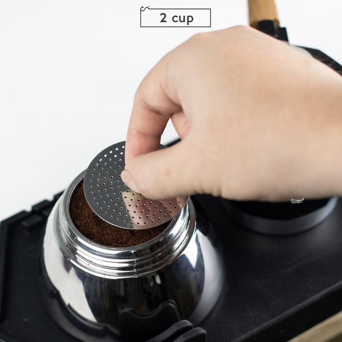 Gambar Filter Coffee Reducer Mokapot - Filter Screen Moka Pot Tamper 2-12 Cup - 2cup dari Conalli undefined Tokopedia
