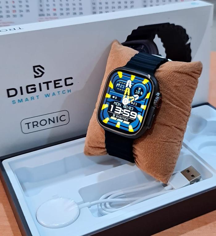Gambar DIGITEC TRONIC Smartwatch Fitness Tracker Heart Rater Monitor Sport - Black dari Digitec Official Watch undefined Tokopedia