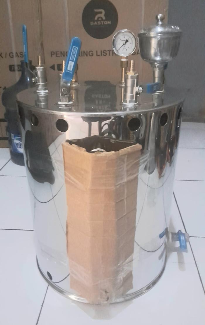 Gambar Setrika Uap Boiler Gas Galaxy / Vulcano 25 Liter Bisa Untuk 2 Setrika Baru Gress - Komplit 1 KS dari Maliq Mesin Laundry undefined 4 Tokopedia