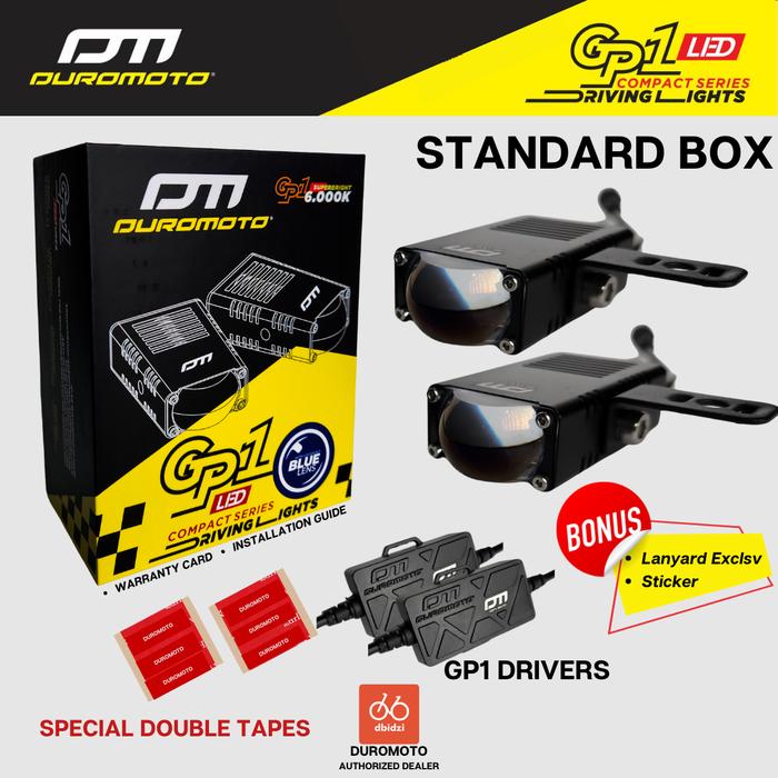 Gambar Duromoto GP1 GP 1 Lampu Mini Foglamp LED Motor Adventure Blue Lens - Standard Box dari dbidzi undefined Tokopedia