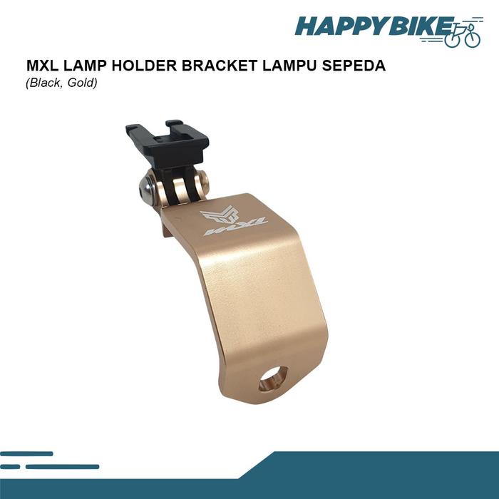 Gambar MXL Lamp Holder Bracket Lampu Depan Aksesoris Sepeda 3 Lipatan - Gold dari Happy Bike undefined Tokopedia