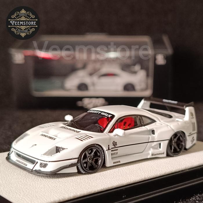 Jual Die Cast 1:64 Ferrari LBWK F40 White [TPC] with Stickers - Jakarta ...