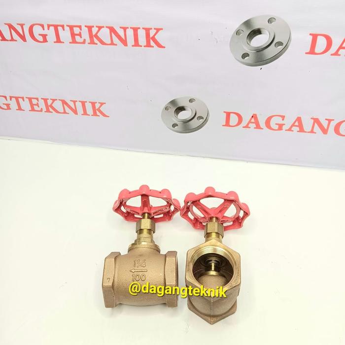Gambar Globe Valve KITZ Brass / Kuningan 1 inch ASA 100 Drat dari dagangteknik undefined Tokopedia