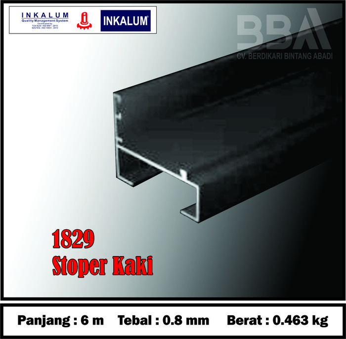 Gambar Casement "Inkalum" Aluminium, Warna Coklat Anodize (BROWN) - 1829 dari Berdikari Bintang Abadi undefined Tokopedia
