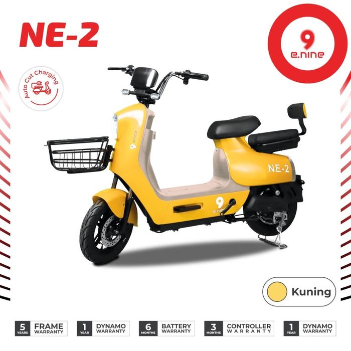 Gambar Sepeda Listrik E-NINE NE-2 ENine E9 Electric Bike 9Nine - Kuning dari Sepeda dan Motor Listrik undefined Tokopedia
