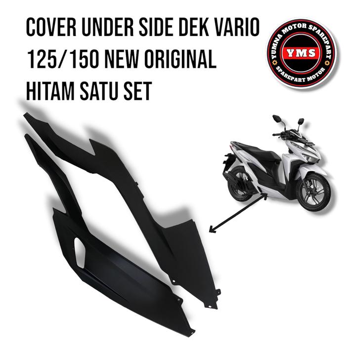 Gambar cover under side honda vario 125/150 led new 2018 hitam original - satu set dari YUMNA MOTOR SPAREPART undefined 3 Tokopedia