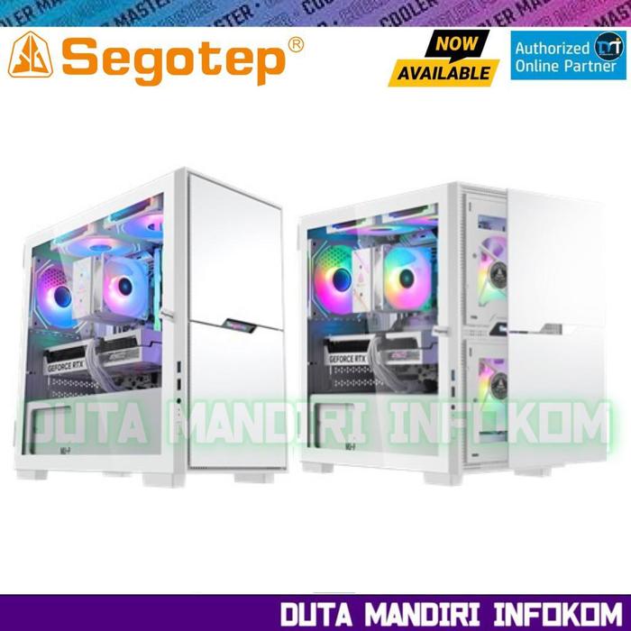 Gambar Segotep Gremlin 3 - Exquisite Tempered Glass m-ATX Gaming Case - White Edition  dari Duta Mandiri Infokom undefined Tokopedia
