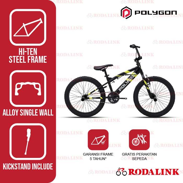Gambar Polygon Sepeda Anak BMX Hustle - Hitam dari Rodalink Indonesia undefined Tokopedia