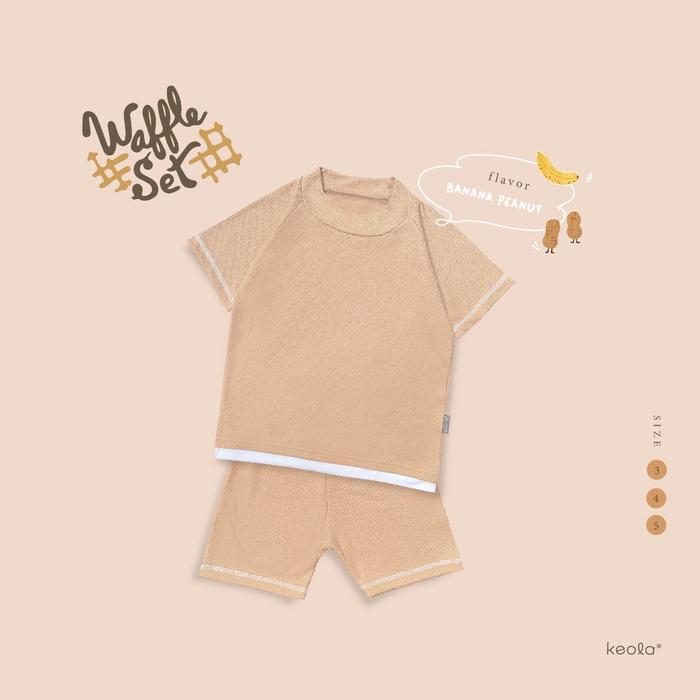 Gambar Keola Setelan Waffle Usia 1 – 6 Tahun / Setelan Anak Kasual Premium - PEANUT, 5T dari KEOLA undefined Tokopedia