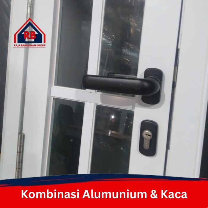 Gambar Pintu Alumunium ACP Full Panel Atau Kombinasi (Full Set) - Kombinasi Kaca, Kanan dari Raja Bangunan Group undefined Tokopedia