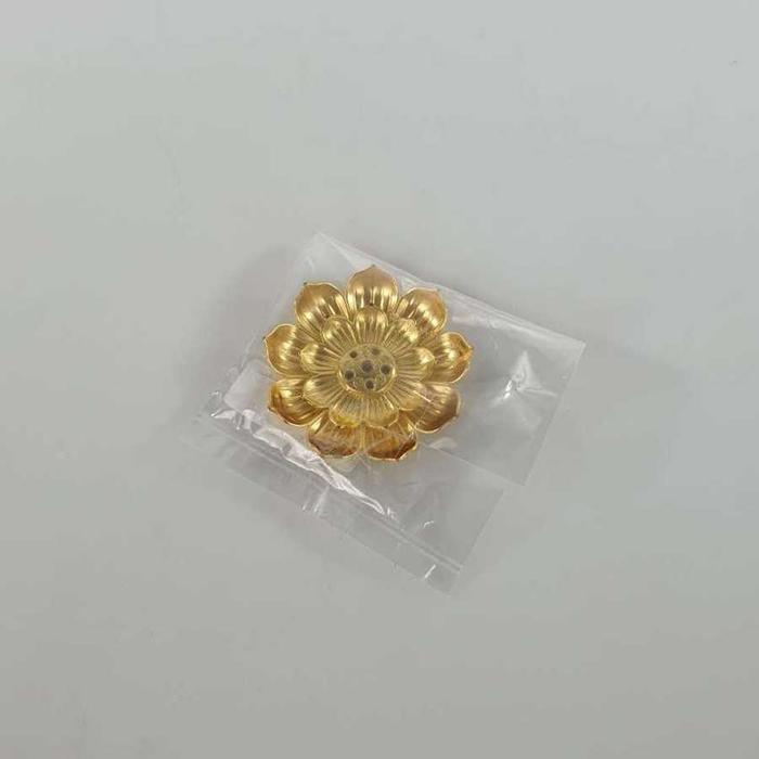 Gambar Tempat Dupa Stik Kuil Buddha Bentuk Bunga Lotus Perunggu 5 Lubang - Gold 5,7 cm dari MALL-AKU undefined Tokopedia