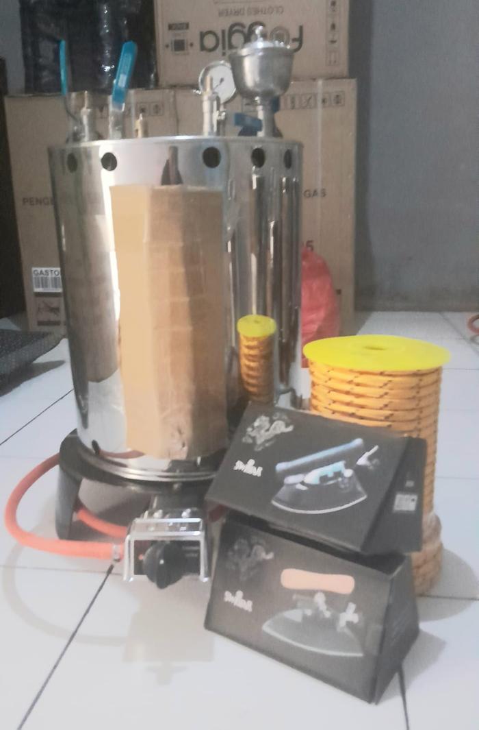 Gambar Setrika Uap Boiler Gas Galaxy / Vulcano 25 Liter Bisa Untuk 2 Setrika Baru Gress - Komplit 2 KS dari Maliq Mesin Laundry undefined Tokopedia