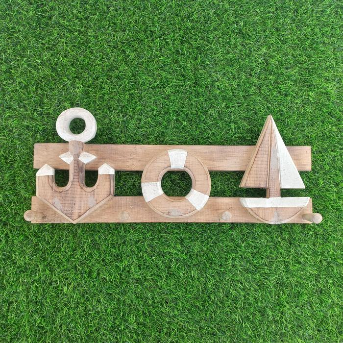 Gambar Hiasan Dinding Kayu Tema Laut Hanger Gantungan Baju Home Decor - Bentuk 2 Natura dari D&A Mart undefined Tokopedia