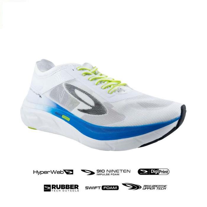 Gambar Sepatu Lari 910 Nineten Geist Ekiden Hyperpulse - Putih/Biru, 39 dari Kayak Outdoor undefined Tokopedia