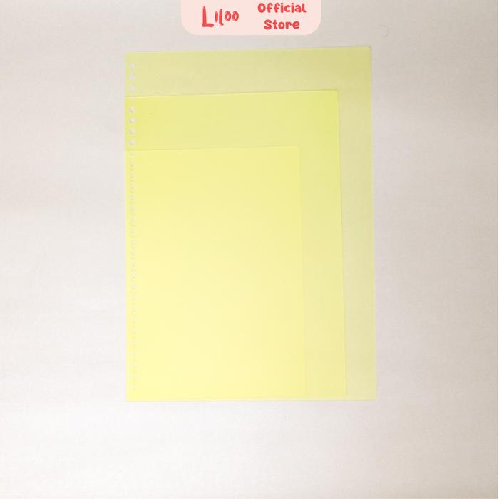 Gambar DIY Plastik Binder Cover A5 B5 A4 Sampul Cover Notebook Transparan DIY - Kuning, A5 dari Liloo Official undefined Tokopedia