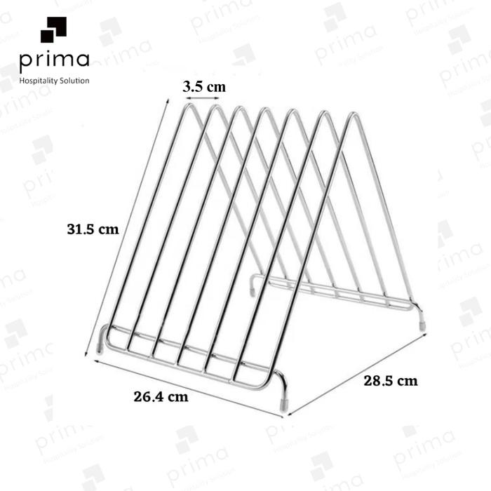 Jual Cutting Board Rack Stainless Steel 6 Slot | Rak Telenan Di Seller ...
