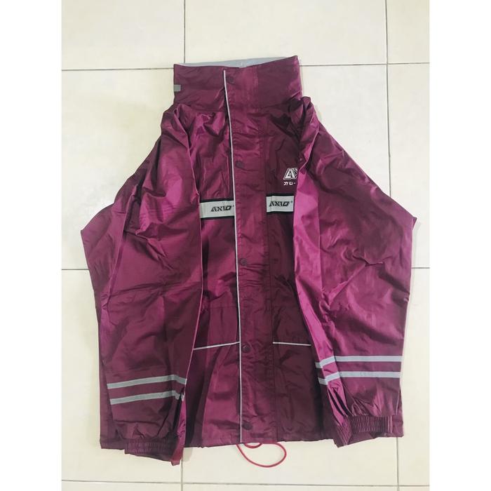 Gambar Jas Hujan / Raincoat Axio Europe Type 882 Silver Series - Merah Maroon, L dari Better&Best undefined Tokopedia