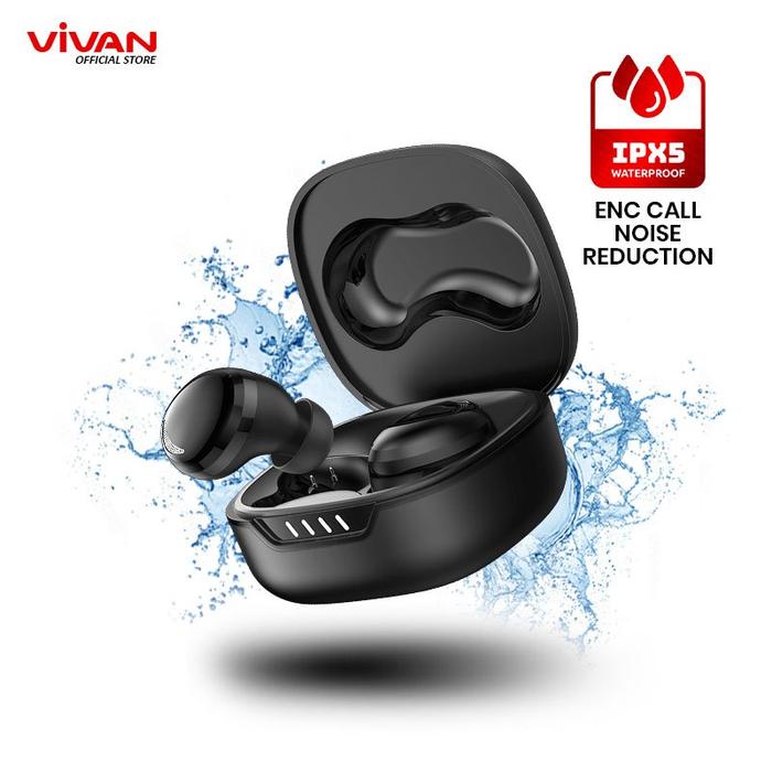 Gambar VIVAN TWS LIFE 100 Upgraded Bluetooth 5.3 ENC Earbuds Earphone Stereo dari Vivan Audio Store undefined Tokopedia