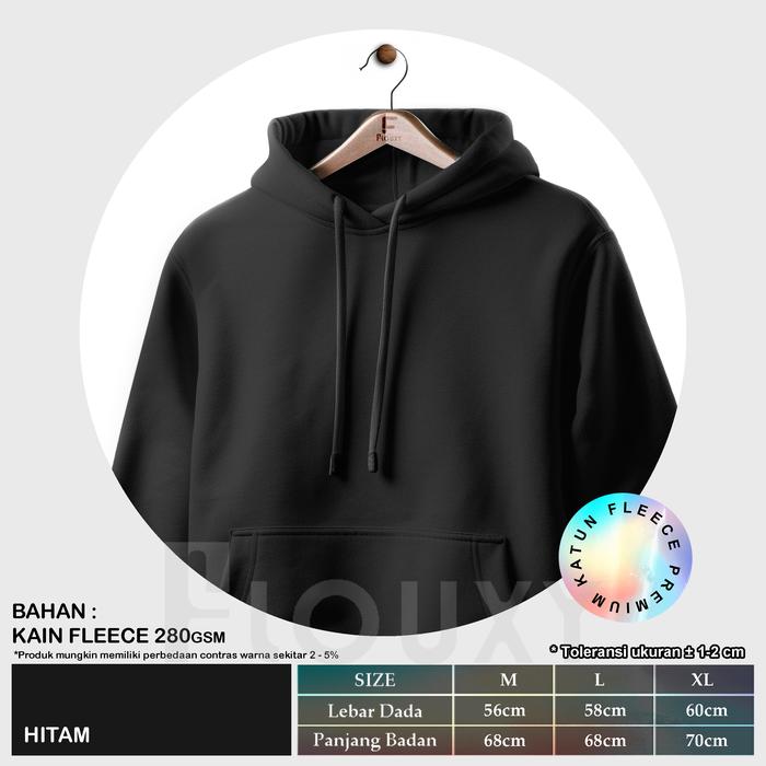 Katun Sweater Hoodie Polos Premium Jual Hoodie Polos Hijau Fuji - Main Image