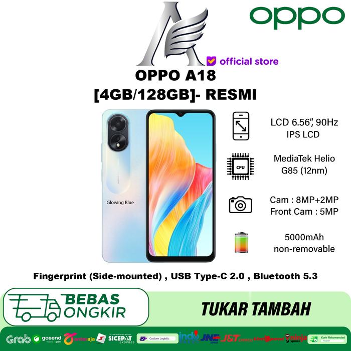 Gambar Oppo A18 4/128 Garansi Resmi - Random dari Hpsupermurah_NEW undefined 3 Tokopedia
