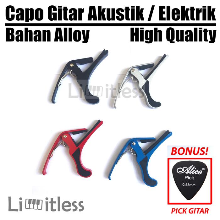 Gambar Capo Gitar Akustik / Capo Gitar Elektrik Paladin CP01 CP-01 CP 01 dari Limit-less Store undefined Tokopedia